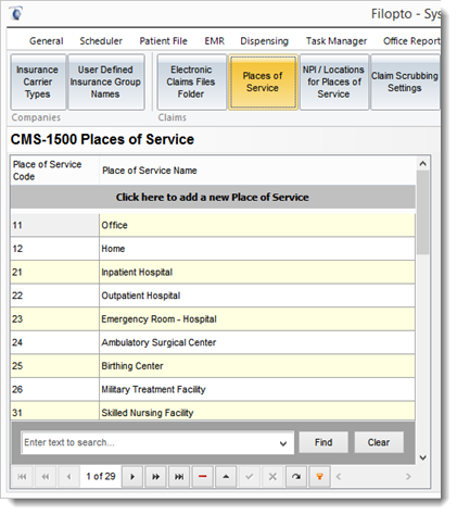 CMSPlaceofservicecodes