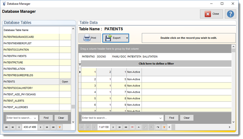 DatabaseManager