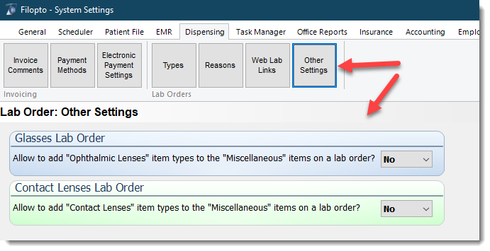 DispensingOtherSettings