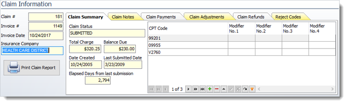 Claim Info