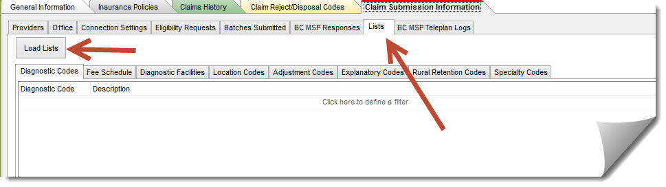 BC-MSP Setup List