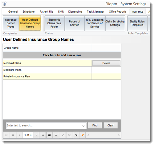 InsuranceUserGroupsetting
