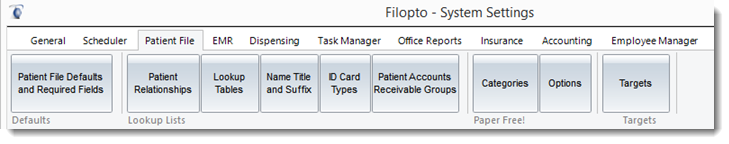 PatientFileSetting