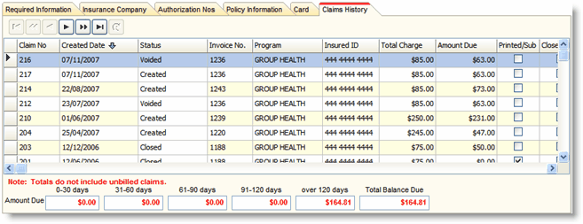 Patientpolicyclaimhistory