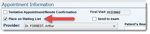 WaitingListAppointment